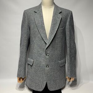 Magee Donegal Men’s Tweed Blazer Gray Handwoven Pure Irish New Wool Size 44L